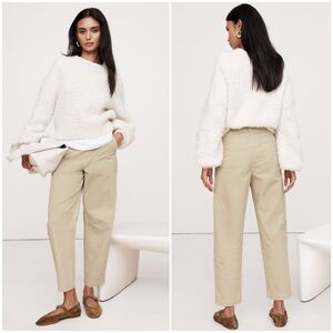 Banana Republic High Rise Corduroy Baggy Pleated Barrel Leg Pants Cords Size 0